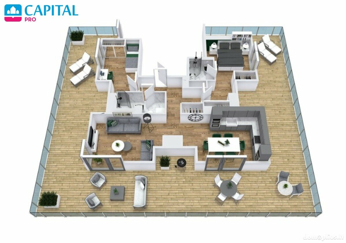 3 rooms apartment for sell Vilniuje, Šnipiškėse, Kalvarijų g.