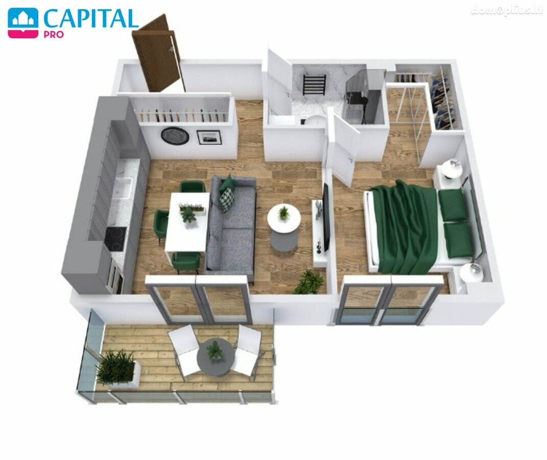 3 rooms apartment for sell Vilniuje, Šnipiškėse, Kalvarijų g.