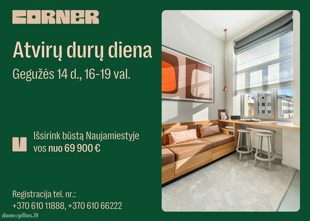 1 room apartment for sell Vilniuje, Naujamiestyje, T. Ševčenkos g.
