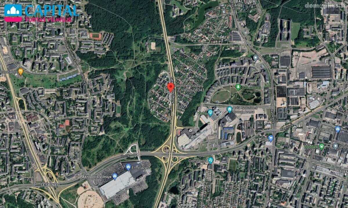 2 kambarių buto nuoma Vilniuje, Šeškinėje