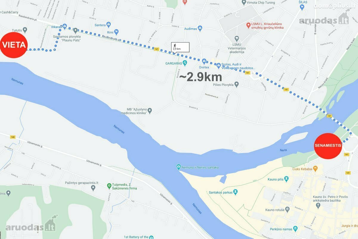 2 kambarių buto nuoma Kaune, Vilijampolėje, Raudondvario pl.