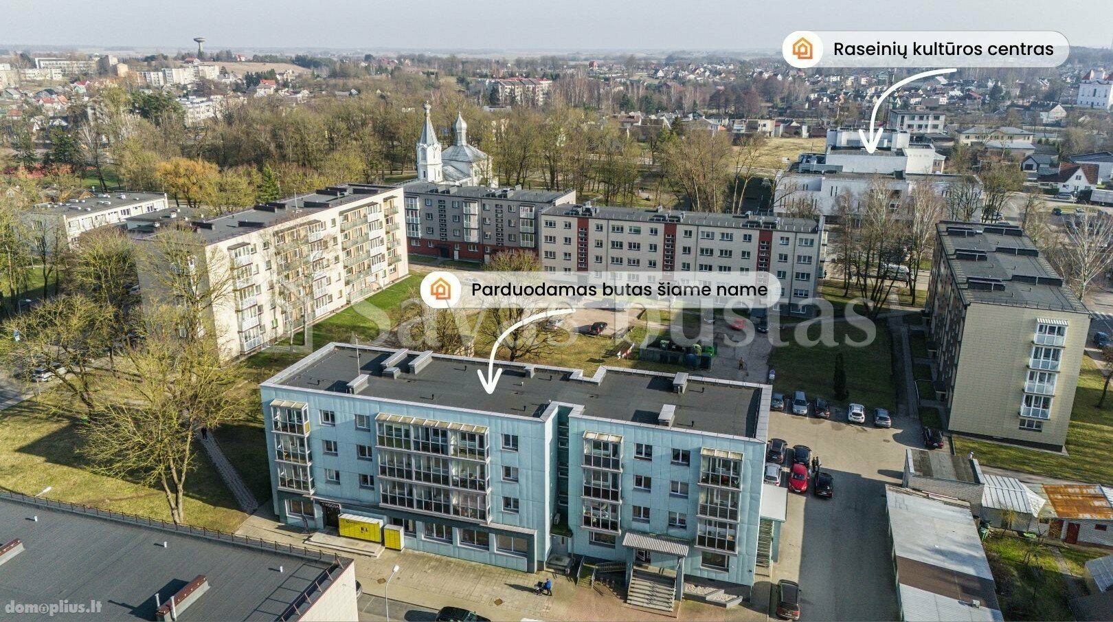 Parduodamas 2 kambarių butas Raseinių rajono sav., Raseiniuose, Jaunimo g.