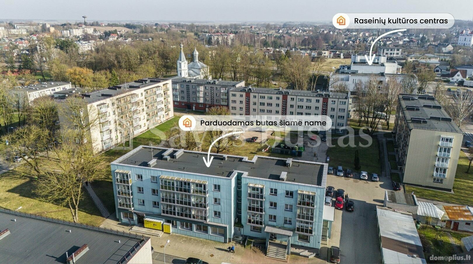 Parduodamas 2 kambarių butas Raseinių rajono sav., Raseiniuose, Jaunimo g.