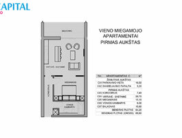 2 rooms apartment for sell Vilniuje, Avižieniuose, Ežerėlių g.