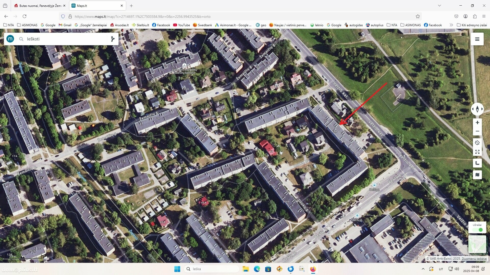 Продается 1 комнатная квартира Panevėžyje, Žemaičiuose, Velžio kel.