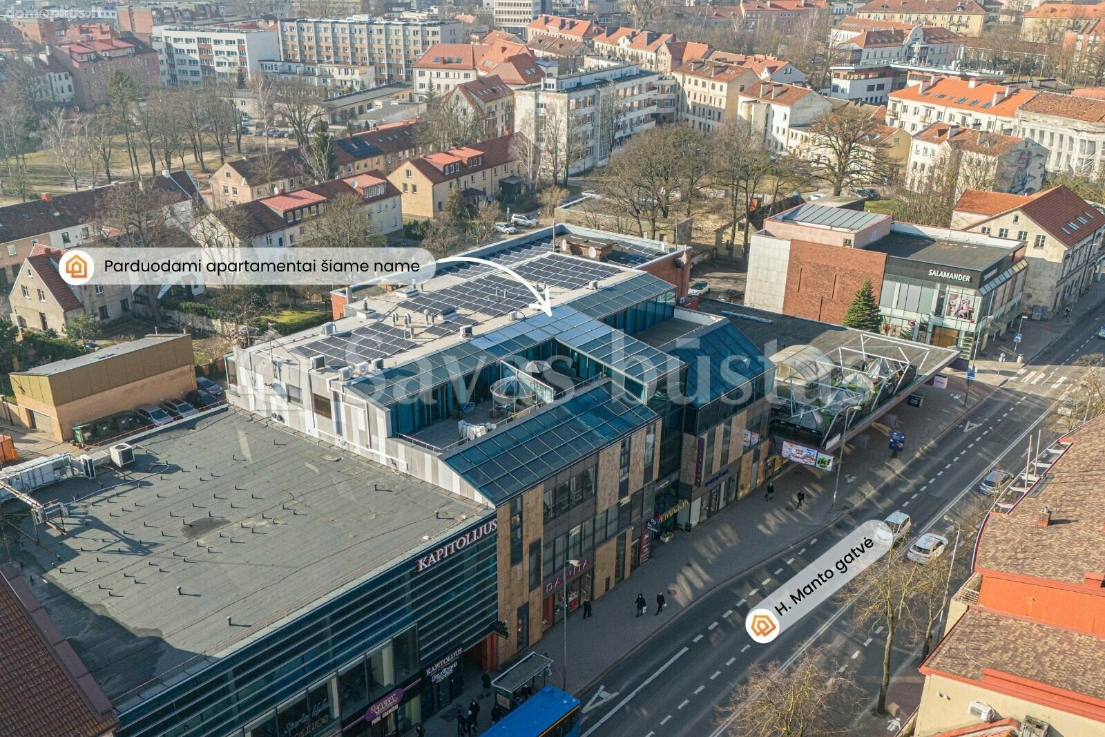 2 rooms apartment for sell Klaipėdoje, Centre, H. Manto g.