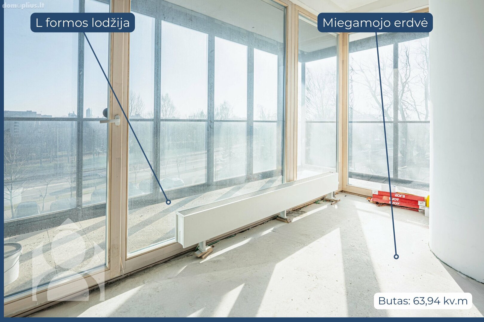 Parduodamas 2 kambarių butas Klaipėdoje, Vėtrungėje, Kuosų g.