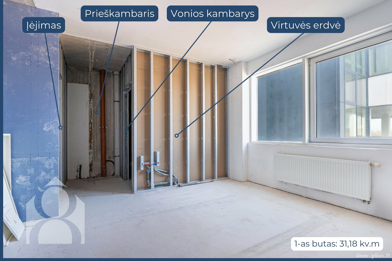 Parduodamas 6 kambarių butas Klaipėdoje, Vėtrungėje, Kuosų g.