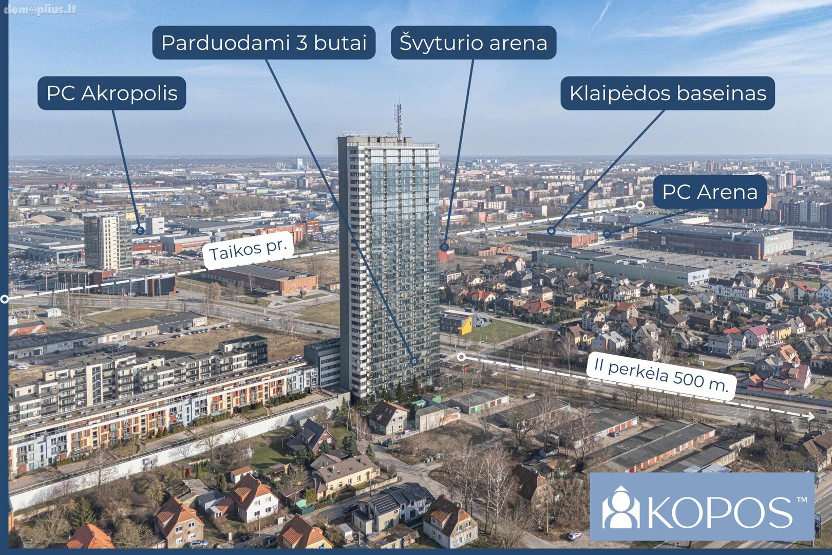 Parduodamas 6 kambarių butas Klaipėdoje, Vėtrungėje, Kuosų g.