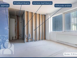 Parduodamas 2 kambarių butas Klaipėdoje, Vėtrungėje, Kuosų g.