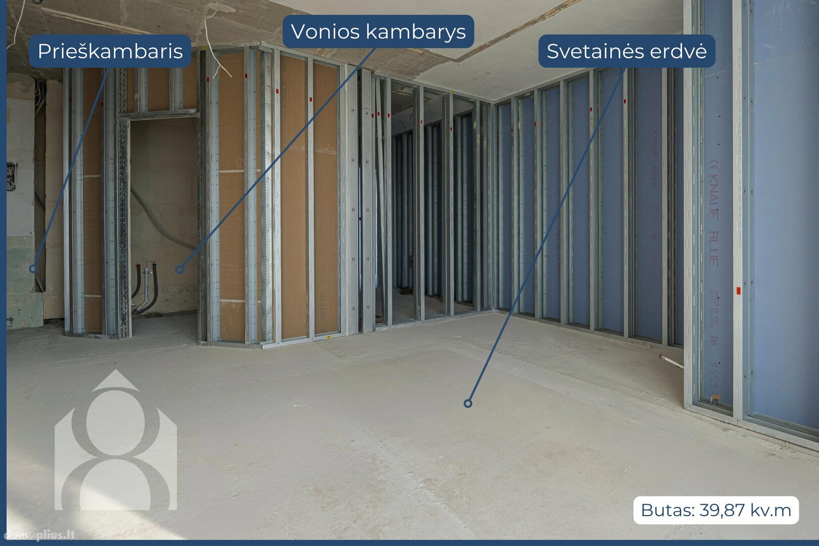 Parduodamas 2 kambarių butas Klaipėdoje, Vėtrungėje, Kuosų g.