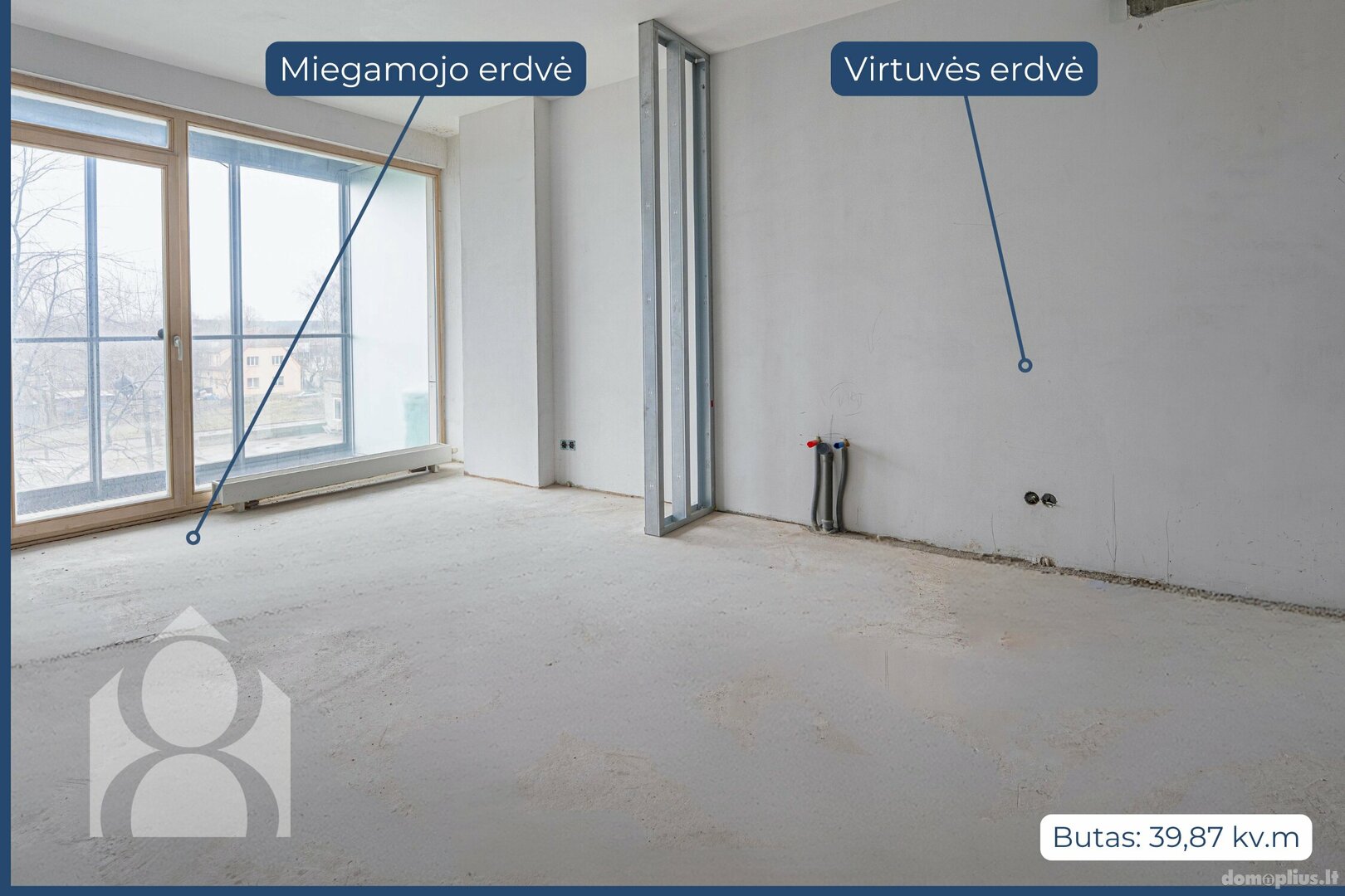 Parduodamas 2 kambarių butas Klaipėdoje, Vėtrungėje, Kuosų g.