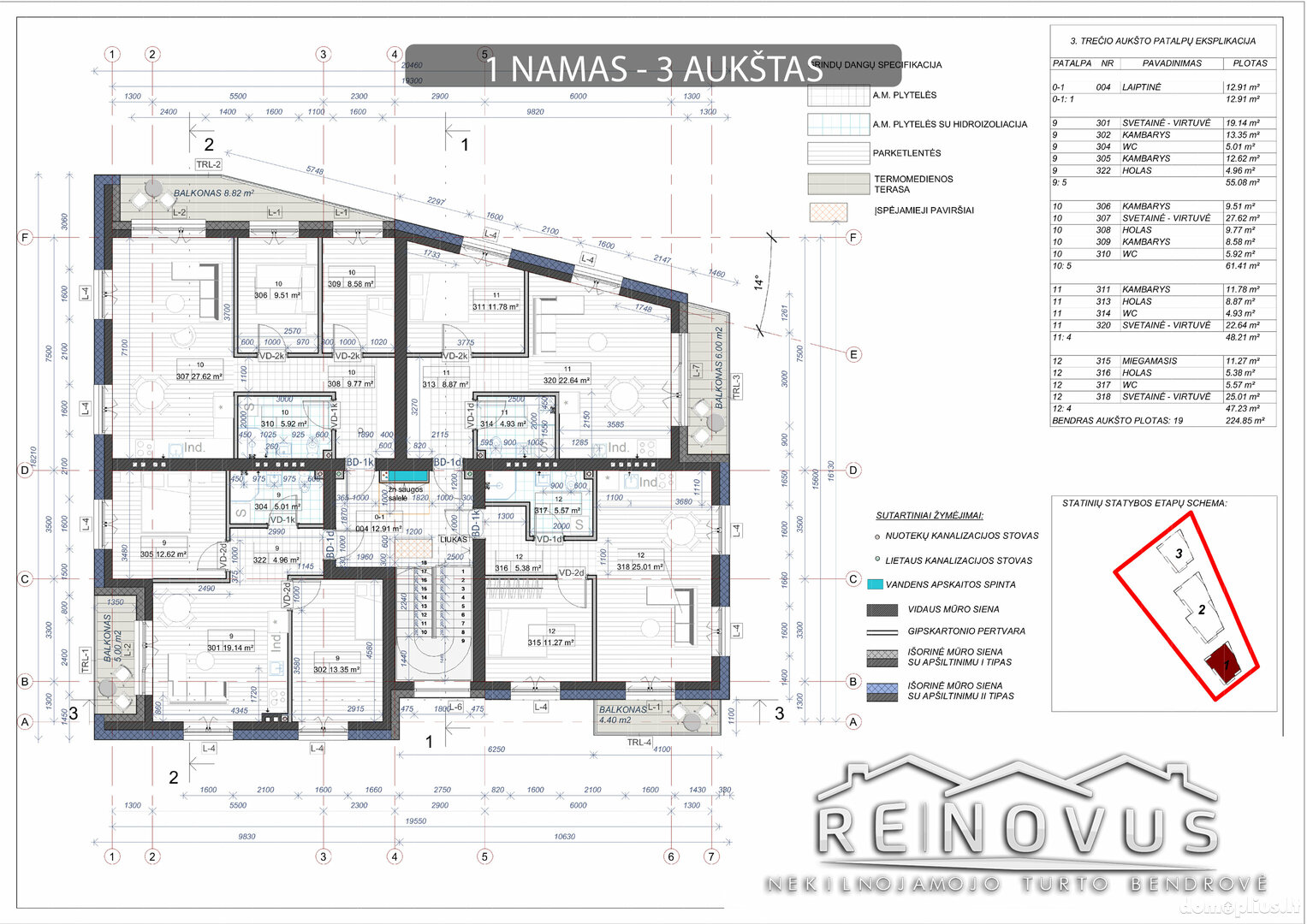 Продается 2 комнатная квартира Šiauliuose, Žaliūkiuose, Paukščių tak.
