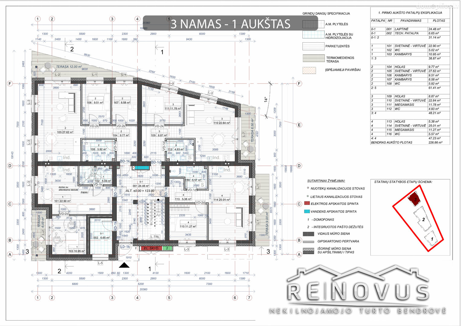 Продается 3 комнатная квартира Šiauliuose, Žaliūkiuose, Paukščių tak.