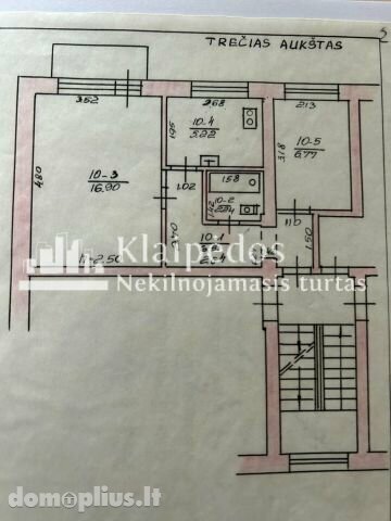 2 rooms apartment for sell Klaipėdoje, Centre, Sausio 15-osios g.