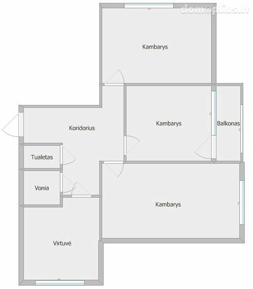 Parduodamas 3 kambarių butas Akmenės rajono sav., Naujoji Akmenė, Ramučių g.