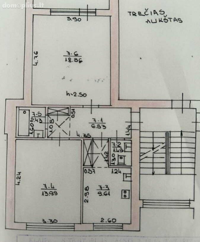 2 rooms apartment for sell Klaipėdoje, Miško, Klevų g.