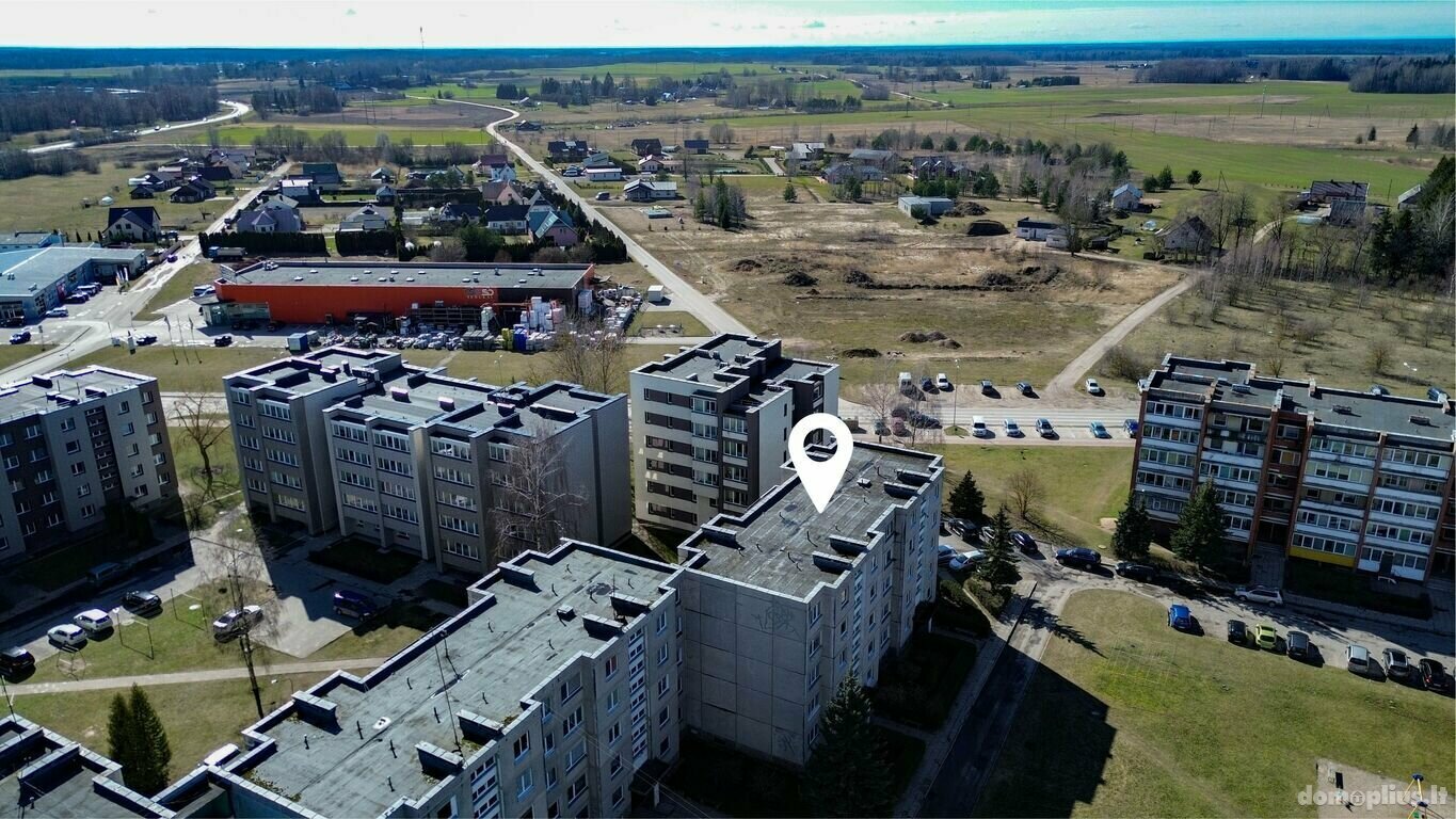 Parduodamas 3 kambarių butas Rokiškio rajono sav., Rokiškyje, Vilties g.