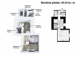 Parduodamas 1 kambario butas Šilutės rajono sav., Rusnėje, Neringos g.