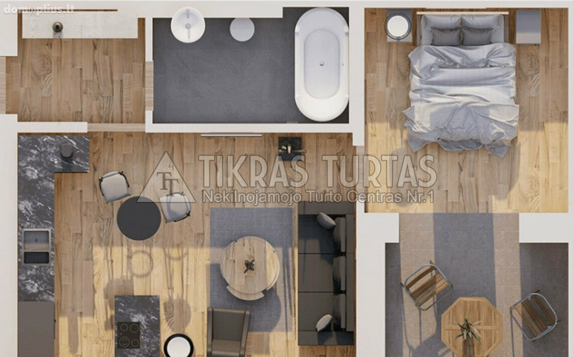 Parduodamas 2 kambarių butas Klaipėdoje, Paupiuose, Ragainės g.