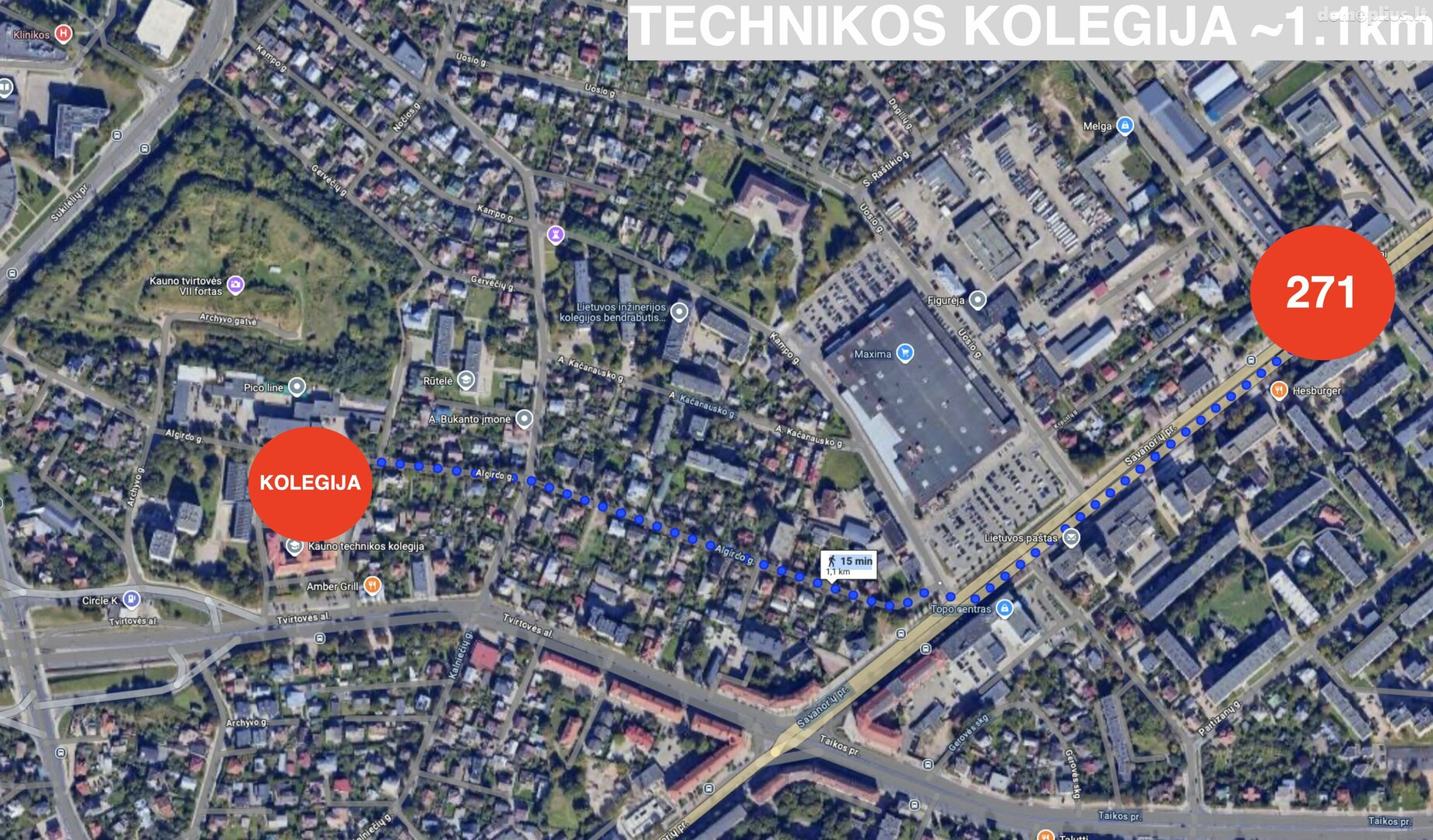 Parduodamas 12 kambarių butas Kaune, Žaliakalnyje, Savanorių pr.
