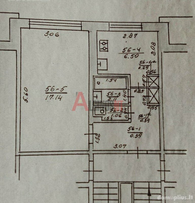 1 room apartment for sell Klaipėdoje, Naujakiemyje, Naujakiemio g.