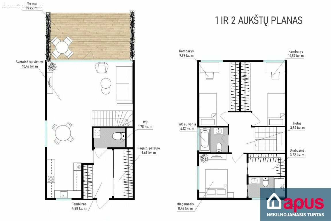 Parduodamas 4 kambarių butas Vilniuje, Pavilnyje, Žemoji g.