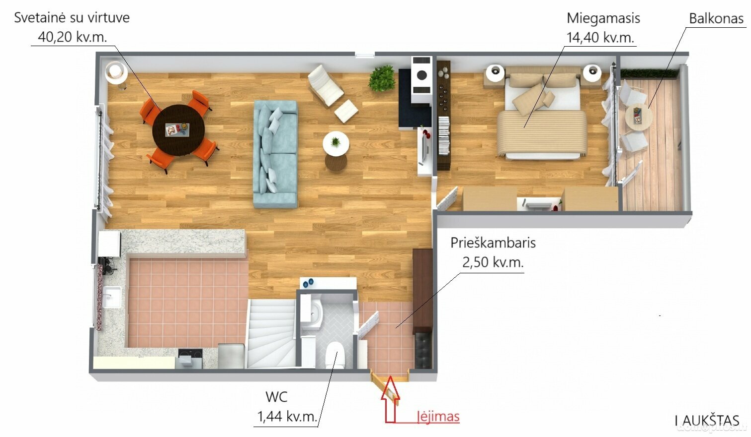 4 rooms apartment for sell Vilniuje, Santariškėse, Mykolo Marcinkevičiaus g.