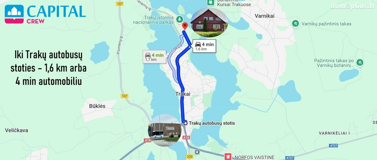 Parduodamas 2 kambarių butas Trakų rajono sav., Trakuose, Karaimų g.