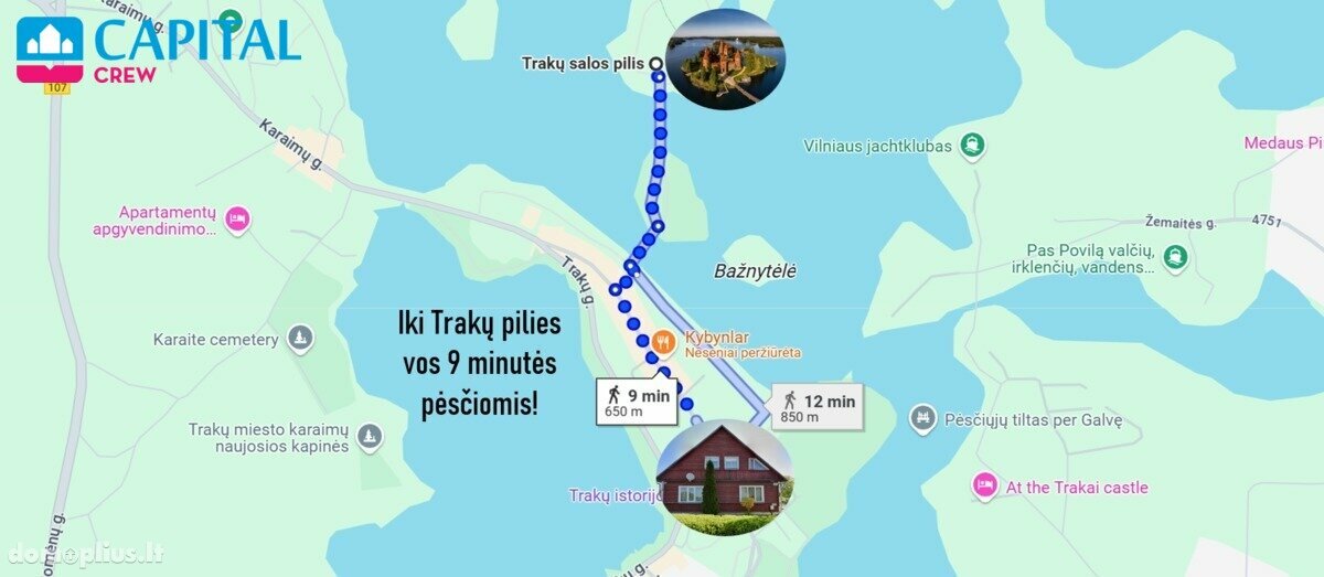 Parduodamas 2 kambarių butas Trakų rajono sav., Trakuose, Karaimų g.
