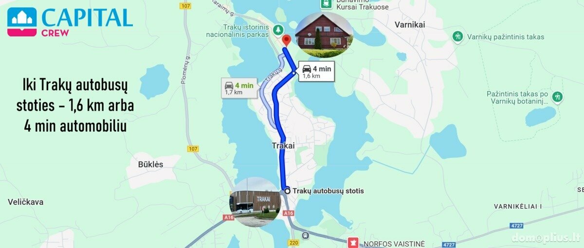 Parduodamas 2 kambarių butas Trakų rajono sav., Trakuose, Karaimų g.