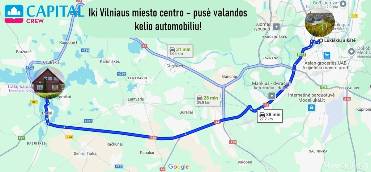 Parduodamas 2 kambarių butas Trakų rajono sav., Trakuose, Karaimų g.