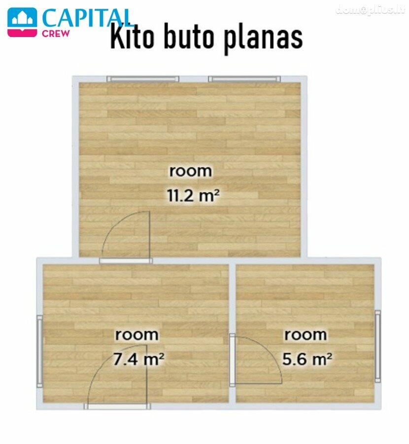 2 rooms apartment for sell Trakų rajono sav., Trakuose, Karaimų g.