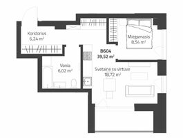 2 rooms apartment for sell Vilniuje, Justiniškėse, Rygos g.