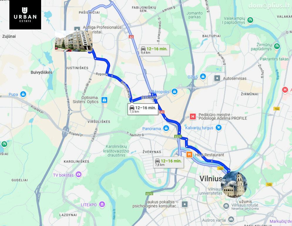 Parduodamas 1 kambario butas Vilniuje, Justiniškėse, Justiniškių g.