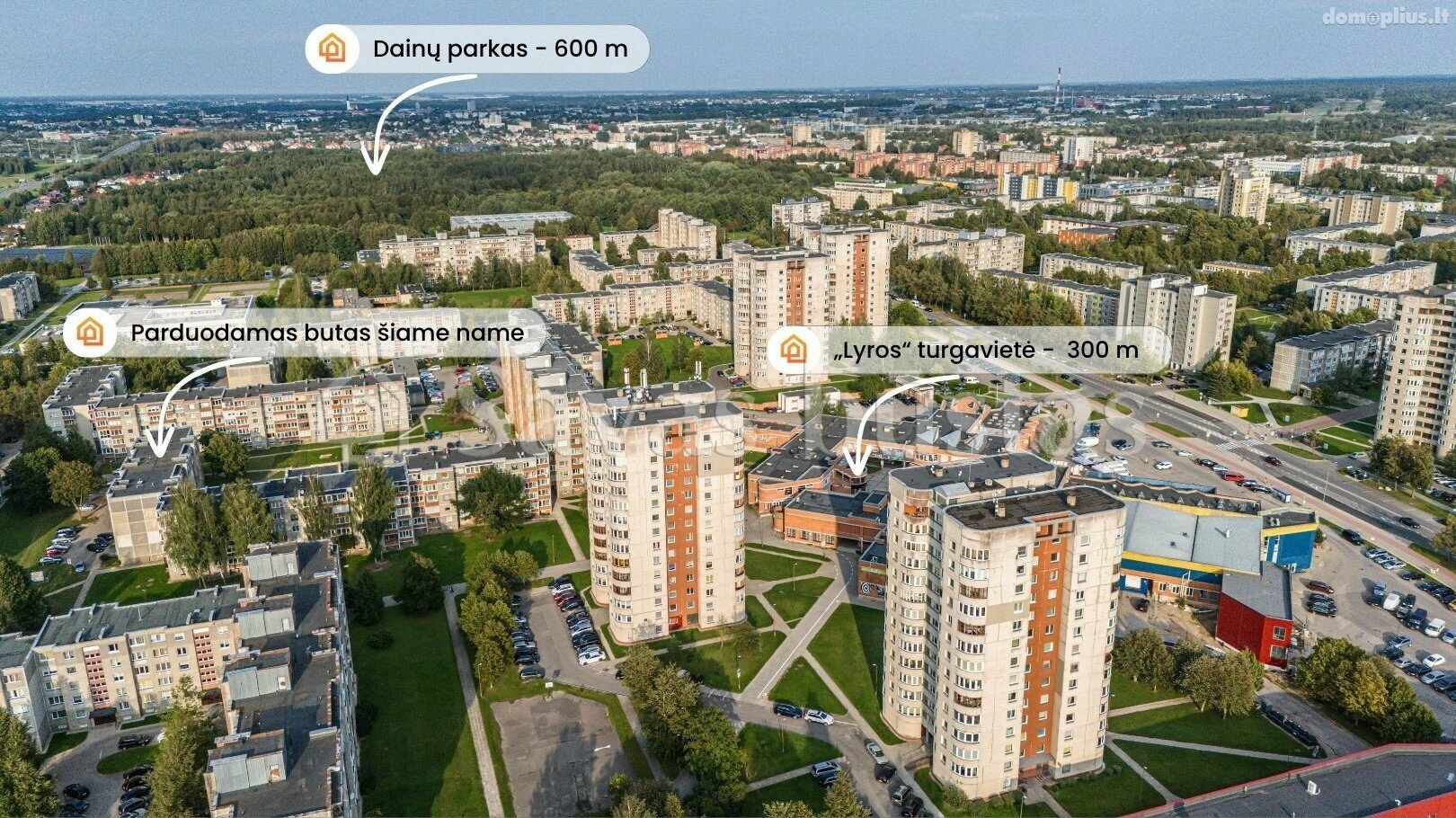Parduodamas 1 kambario butas Šiauliuose, Dainiuose, Dainų g.