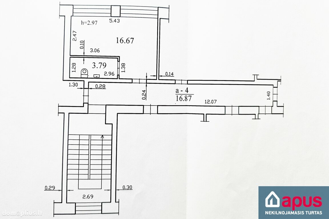 Parduodamas 1 kambario butas Širvintų rajono sav., Širvintos, Kalnalaukio g.