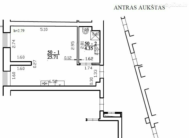 Parduodamas 1 kambario butas Vilniuje, Žvėryne