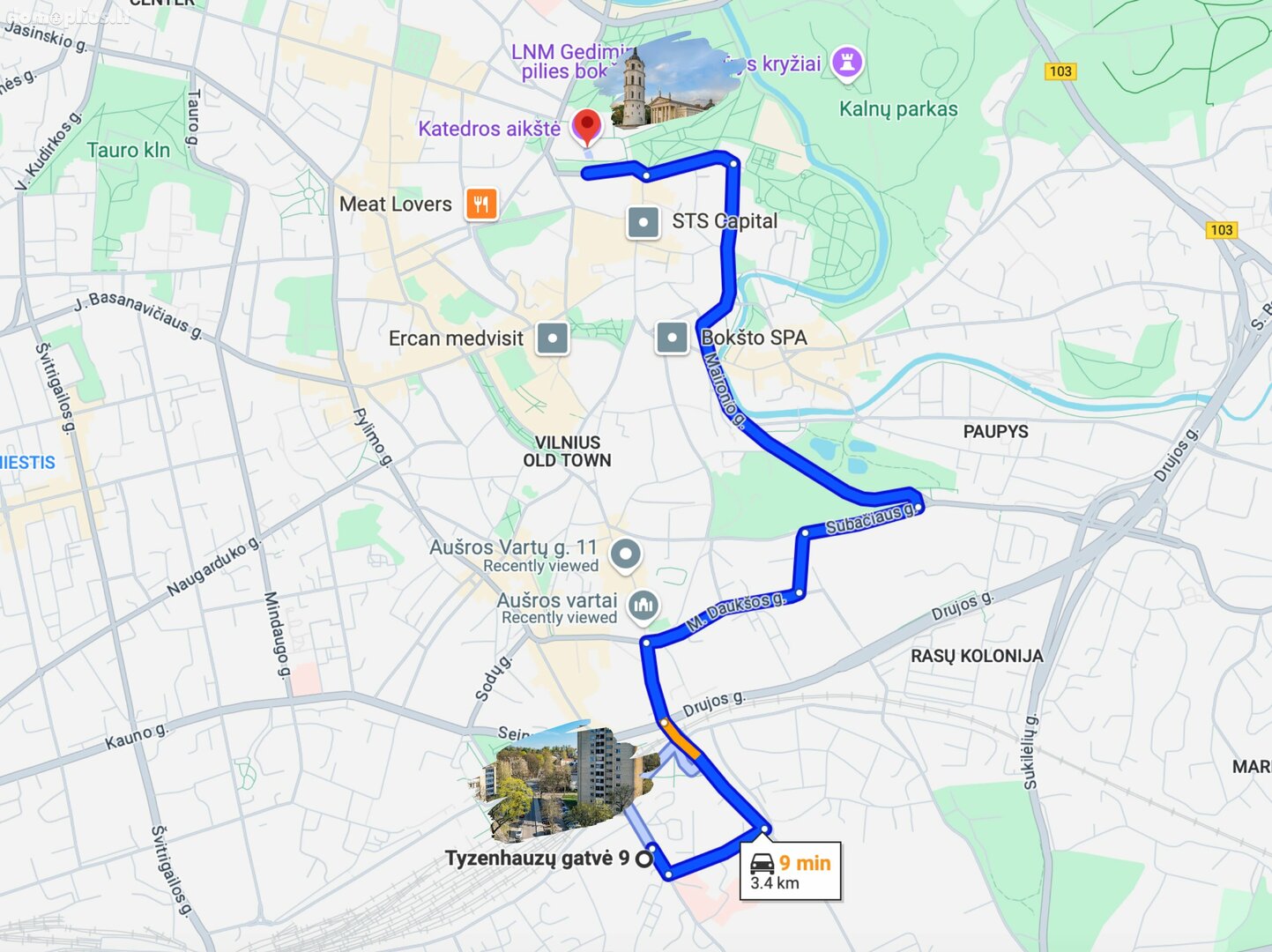 Parduodamas 3 kambarių butas Vilniuje, Naujininkuose, Tyzenhauzų g.