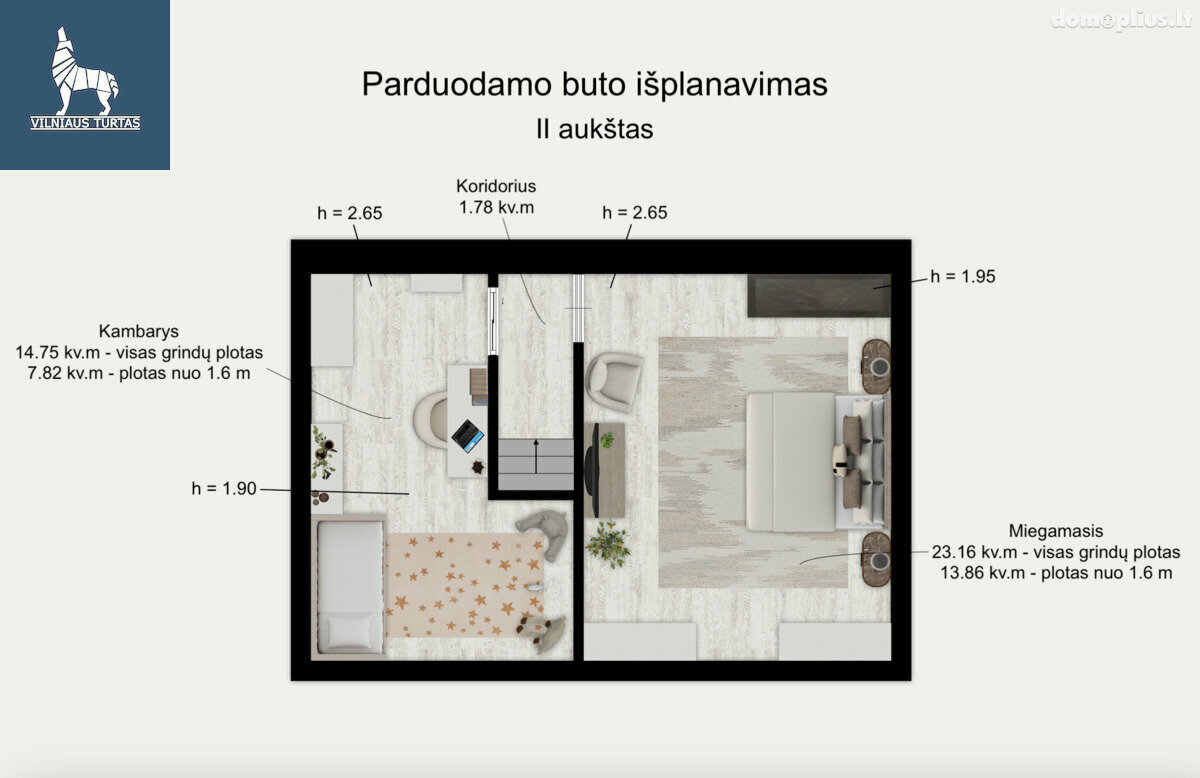 Продается 3 комнатная квартира Vilniuje, Visoriuose, Visorių g.