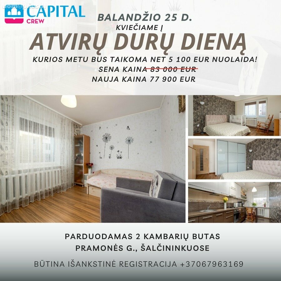 Parduodamas 2 kambarių butas Šalčininkų rajono sav., Šalčininkuose, Pramonės g.