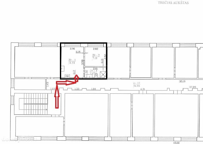 Продается 2 комнатная квартира Panevėžyje, Rožėse, Paliūniškio g.
