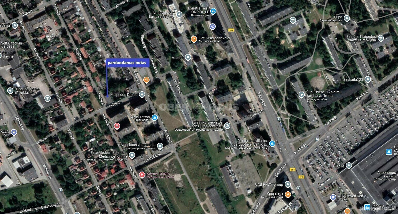 Продается 2 комнатная квартира Klaipėdoje, Centre