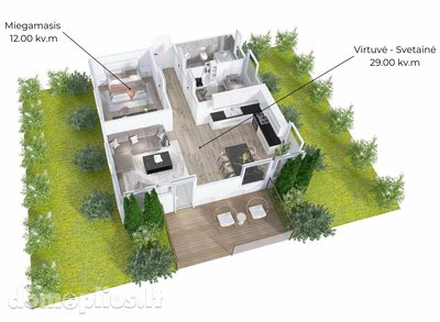 Parduodamas 2 kambarių butas Šiauliuose, Rėkyvoje, Energetikų g.