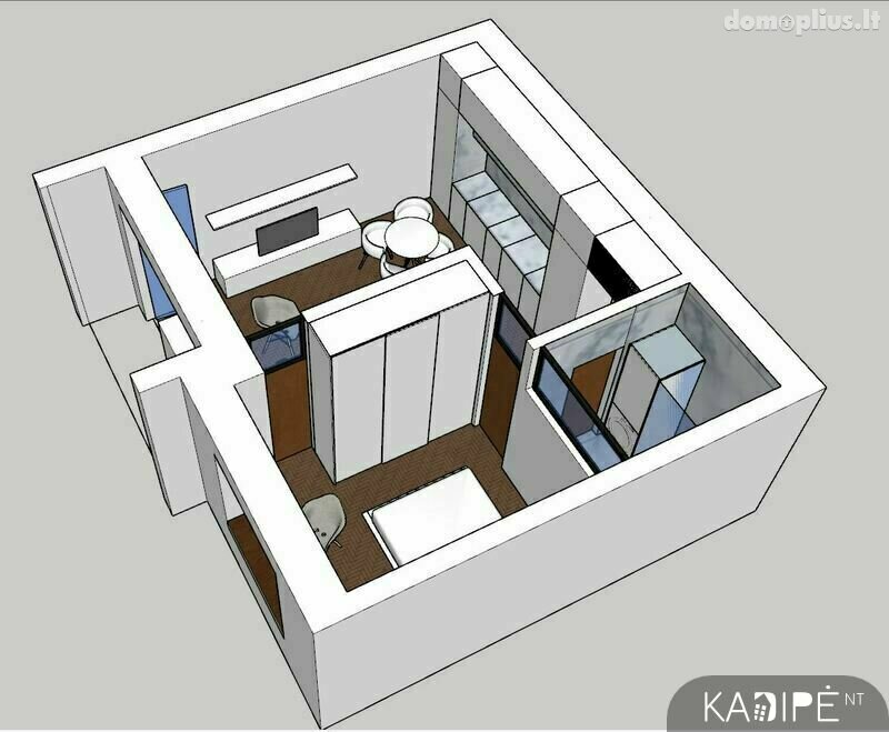 Продается 2 комнатная квартира Vilniuje, Senamiestyje, A. Vienuolio g.