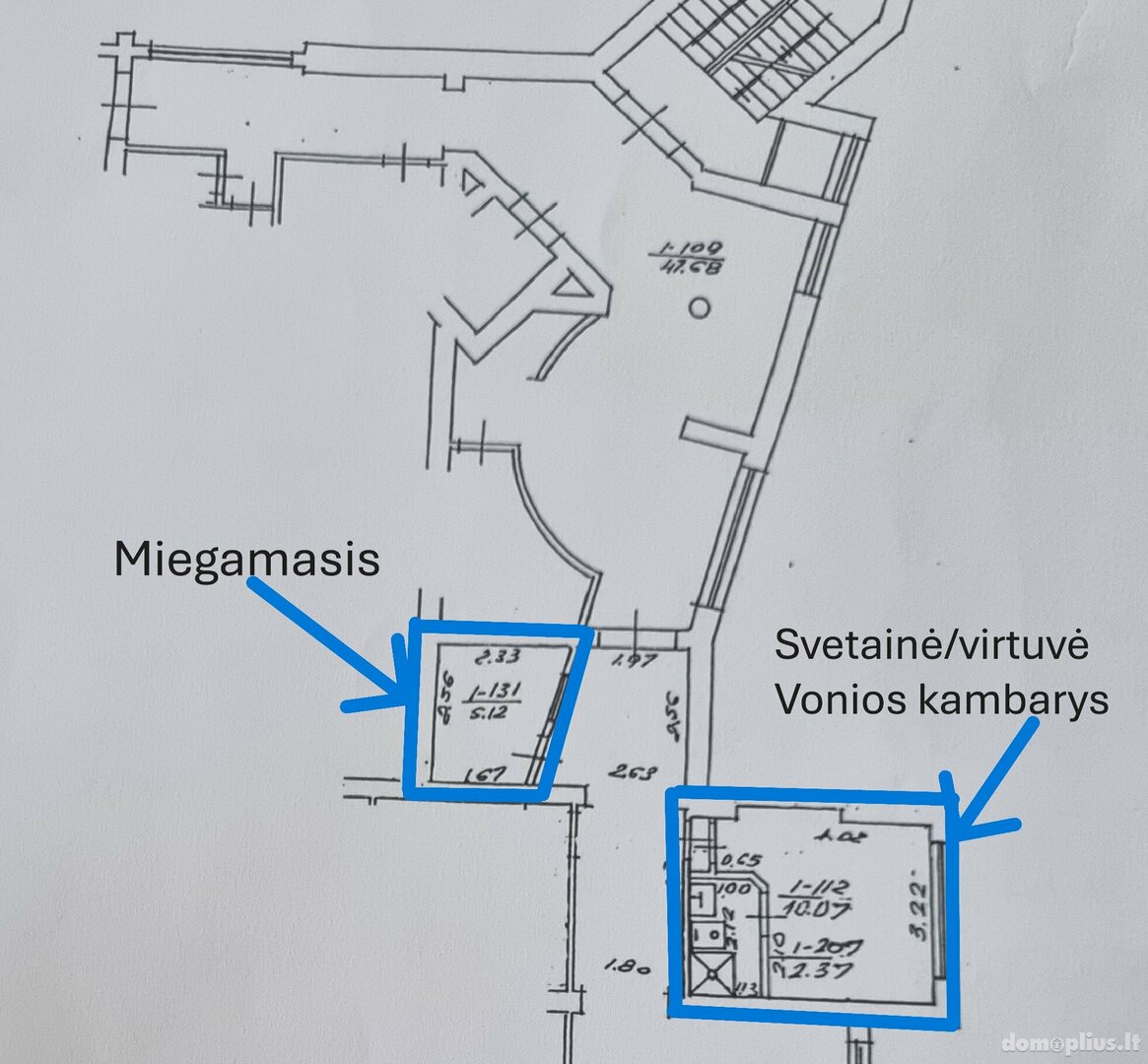 Parduodamas 2 kambarių butas Palangoje, Ganyklų g.