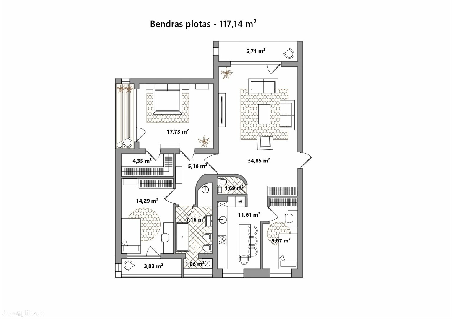 Parduodamas 4 kambarių butas Vilniuje, Žvėryne, Blindžių g.