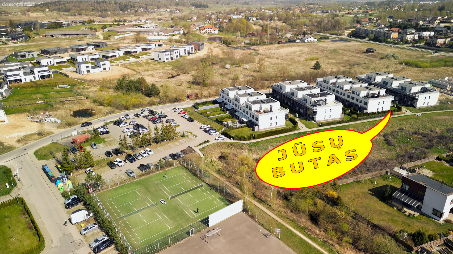 Parduodamas 3 kambarių butas Vilniaus rajono sav., Bendoriuose, Bendorėlių 1-oji al.