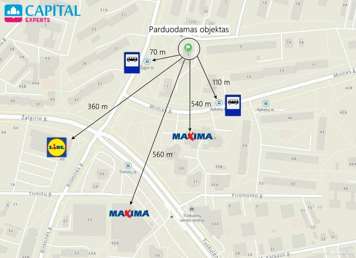 Parduodamas 1 kambario butas Vilniuje, Žirmūnuose, Žygio g.