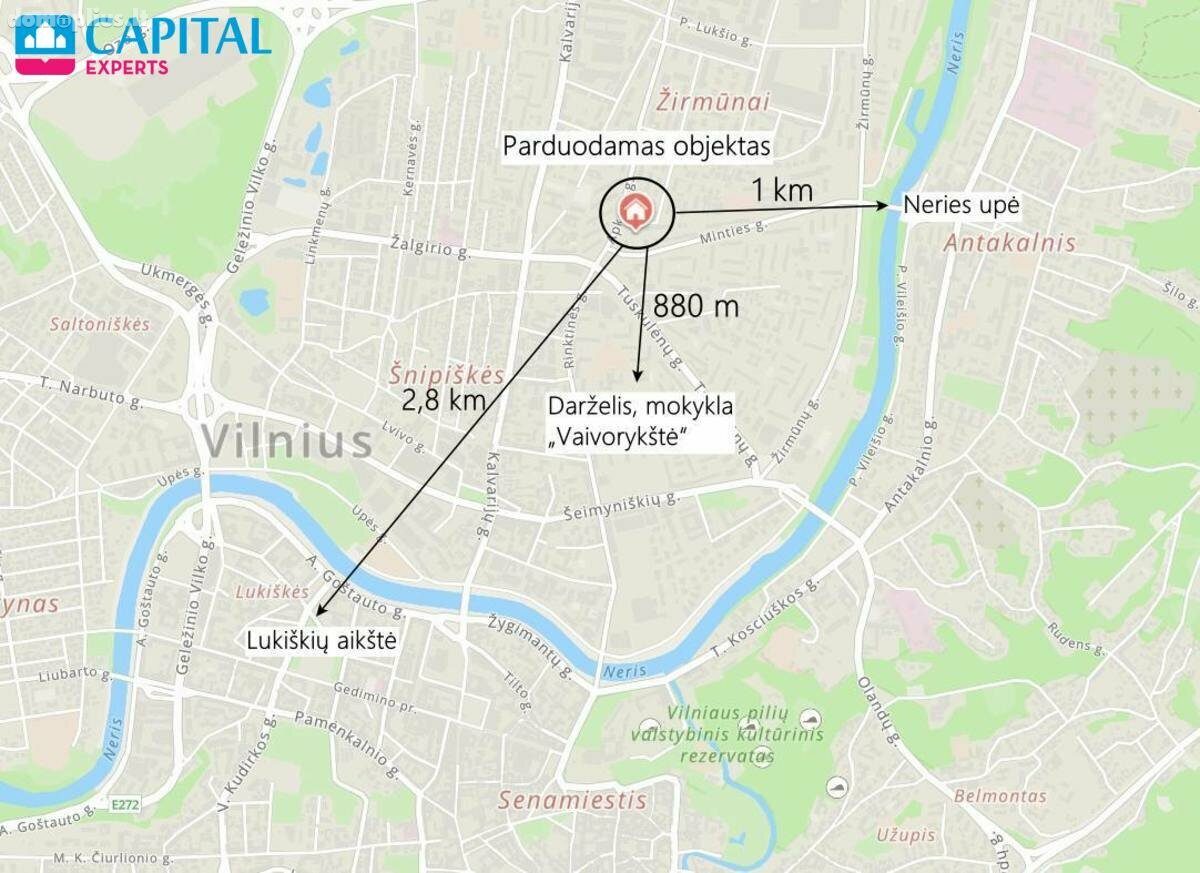 Parduodamas 1 kambario butas Vilniuje, Žirmūnuose, Žygio g.
